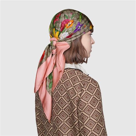 gucci head scarf replica|original gucci silk scarf.